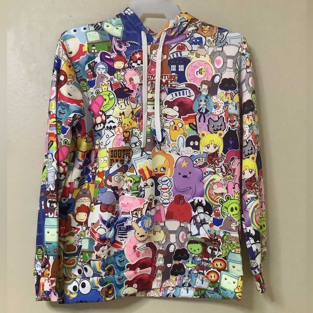 Azuki Unisex Fashion 3D Digital Printed pullover hoodies - Picture 2 of 4